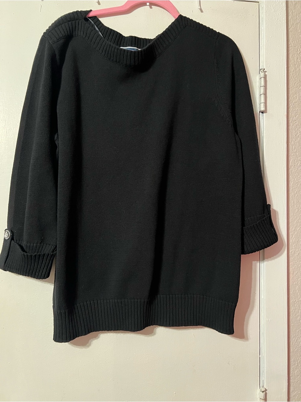 Karen Scott Classic Black Women's Knit Sweater